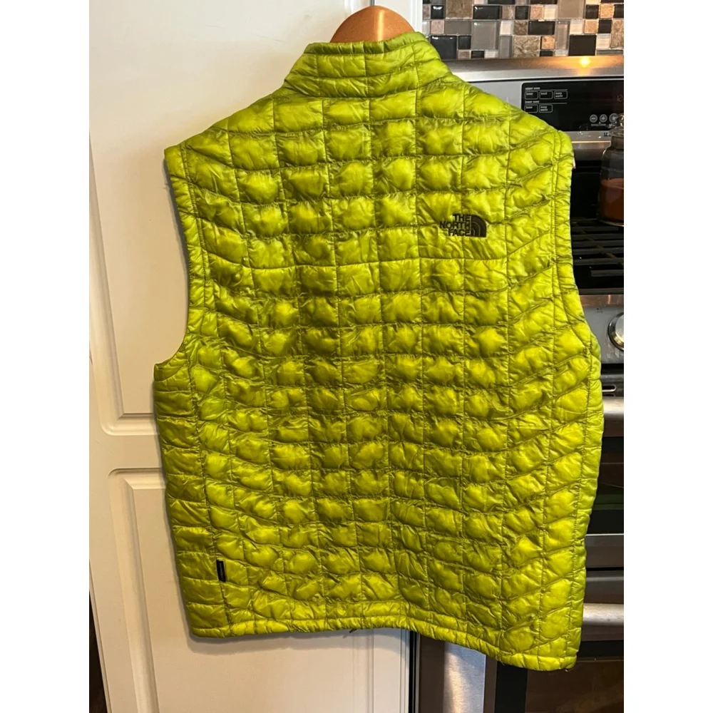 The North Face Lime Green Mens Thermoball Puffer Vest